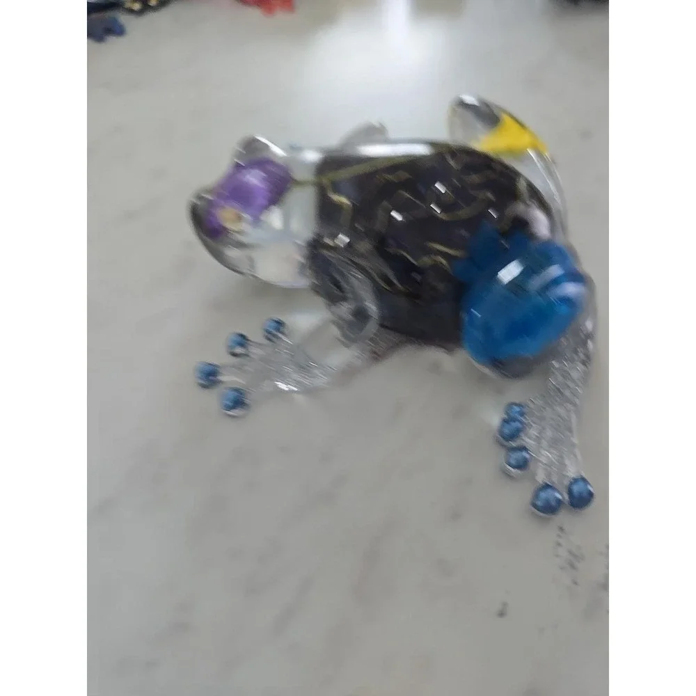 Resin Frog‎ Home Decor Figure Handmade 714 Purple